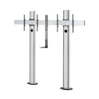 B-TECH BT8711, Durchgeschraubt, 70 kg, 142,2 cm (56"), 165,1 cm (65"), 600 x 400 mm, Schwarz, Silber
