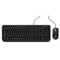 Incase Designed by Microsoft Wireless Tastatur- und Mausset 600, Volle Größe (100%), Kabelgebunden, USB, QWERTY, Schwarz, Maus enthalten