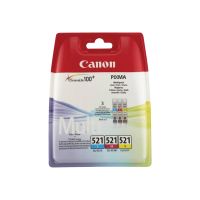 Canon CLI-521 Multipack - 3er-Pack - 9 ml - Gelb, Cyan, Magenta