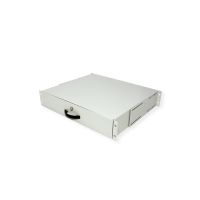 ROLINE Tastatur-Tablett - verriegelbar - RAL 7035, Hellgrau - 2U - 48.3 cm (19")