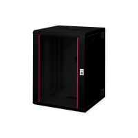 ROLINE Pro - Gehäuse - geeignet für Wandmontage - RAL 9005, Jet Black - 16U - 48.3 cm (19")