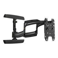 Chief Thinstall Medium 25" Extension Dual Arm Wall Mount - For Displays 32-65" - Black - Befestigungskit (Kippbare Wandhalterung)