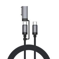 4smarts ComboCord, 2 m, USB C, USB C/MagSafe 3, 0,48 Gbit/s, Schwarz, Grau