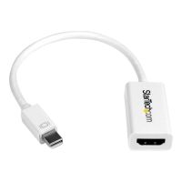StarTech.com Mini DisplayPort auf HDMI 4k @ 30Hz Adapter - DP 1.2 zu HDMI Audio Video Konverter für MacBook Pro / Air - Weiß - Videoadapter - Mini DisplayPort männlich zu HDMI weiblich - 15 cm - weiß - aktiv, unterstützt 4K 30 Hz (3840 x 2160)