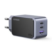 Ugreen Nexode Air 65W sieninis kroviklis, USB + 2x USB-C pilkos spalvos, Drinnen, AC, Grau