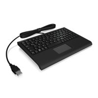 KeySonic ACK-3410, Mini, Kabelgebunden, USB, Membran Key Switch, Schwarz