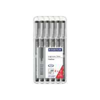 STAEDTLER pigment liner - Fineliner - permanent - Schwarz - Pigmenttinte (Packung mit 6)