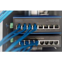DIGITUS 8 Port Fast Ethernet Netzwerk PoE Switch,Industrial, Unmanaged