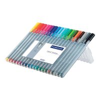 STAEDTLER triplus 334 - Fineliner - gemischte Farben - wasserbasierte Tinte - 0.3 mm - extrafein (Packung mit 20)