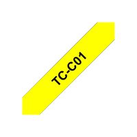 Brother TCC01 - 12 mm x 6.7 m - Schwarz auf Neongelb