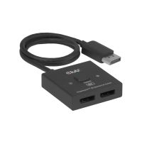 Club 3D DisplayPort™ 2-in-1 Bi-Direktional-Switch 8K, DisplayPort, 2x DisplayPort, Schwarz, 8K Ultra HD, 60 Hz, 55 mm