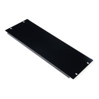 ROLINE Blindabdeckung - Jet Black, RAL 9005 - 4U - 48.3 cm (19")