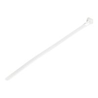 StarTech.com 20cm(8") Reusable Cable Ties, 7mm(1/4") wide, 50mm(1-7/8") Bundle Dia. 22kg(50lb) Tensile Strength, Releasable Nylon Ties, Indoor/Outdoor, 94V-2/UL Listed, 100 Pack, White - Nylon 66 Plastic - TAA (CBMZTRB8)