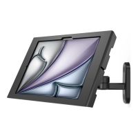 Compulocks iPad Air M2 & M3 13", Apex Enclosure Swing Wall Mount - Black - Befestigungskit (Aufstellung, Gehäuse, Wandmontage)