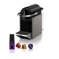 Krups Pixie XN306T10, Pad-Kaffeemaschine, 0,7 l, Kaffeekapsel, 1260 W, Schwarz, Titan