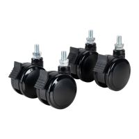 B-TECH BTW075-4, Lenkrolle, Schwarz, 80 kg, TUV, 83,7 mm, 58,3 mm