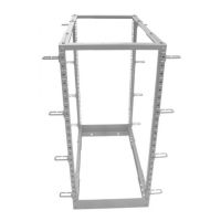 ALLNET ALL-SW4POST32GRAU, 32U, Freistehendes Gestell, 400 kg, Grau, offen, 48,3 cm (19 Zoll)