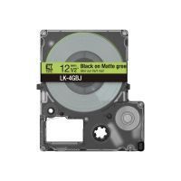 Epson LabelWorks LK-4GBJ - Schwarz auf Mattgrün - Rolle (1,2 cm x 8 m)