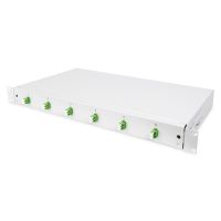 DIGITUS LWL-Spleißbox, bestückt, 6x LC-APC DX, OS2