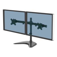 Fellowes Professional Series Free-standing Dual Horizontal Monitor Arm - Aufstellung - für 2 Monitore - Kunststoff, Aluminium, Stahl - Schwarz - Bildschirmgröße: bis zu 68,6 cm (bis zu 27 Zoll)