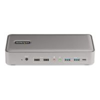 StarTech.com Dual-Laptop USB-C KVM Docking Station, Dual Monitor 4K 60Hz DisplayPort Dock, 5-Port USB Hub, GbE, 90W/45W Power Delivery to Two Laptops, Windows/Mac, 2-Host KVM Dock
