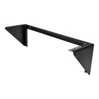 StarTech.com 19 Zoll 3HE Wandhalter Rack Mount vertikal - 3U Rack Bracket 19 Wandverteiler in Stahl schwarz - Open Frame - Halterung - geeignet für Wandmontage - Schwarz - 3U - 48.3 cm (19")