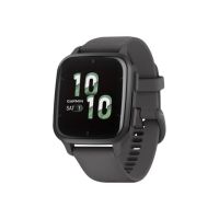 Garmin Venu Sq 2 - 40 mm - Dunkelgrau - intelligente Uhr mit Band - Silikon - Shadow Gray - Handgelenkgröße: 125-190 mm - Anzeige 3.59 cm (1.41")