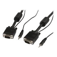 StarTech.com 10m VGA Monitorkabel mit Audio - HD15-Pin Koax Kabel - Stecker/Stecker - VGA-Kabel - HD-15 (VGA)