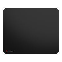 natec GENESIS Carbon 500 L, Schwarz, Einfarbig, Stoff, Gummi, Anti-Rutsch-Basis, Gaming-Mauspad
