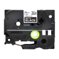 Brother TZe-M365 - Matt - Klebstoff - weiß auf mattschwarz - Rolle (3,6 cm x 8 m)