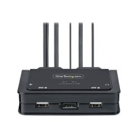 StarTech.com 2-Port USB-C Cable KVM Switch, 4K 60Hz DisplayPort Output, Compact KVM with 4ft/1.2m USB Type-C/Audio Integrated Cables, Bus Powered - Remote Push-Button/Hotkey Switching (C2-D46-UC2-CBL-KVM)