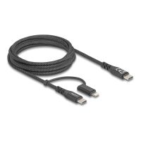 Delock USB-Kabel - 24 pin USB-C (M) zu Lightning, 24 pin USB-C (M)