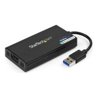 StarTech.com USB 3.0 to HDMI Adapter, 4K 30Hz Ultra HD, DisplayLink Certified, USB Type-A to HDMI Display Adapter Converter for Monitor, External Video & Graphics Card, Mac & Windows - USB to HDMI Adapter (USB32HD4K)