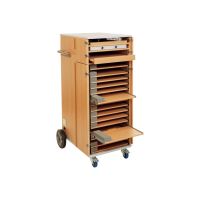 Medium ALSO EduCenter 16 - Wagen (nur Laden) - für 16 Notebooks / Projektor / 19" Netzwerk-Switch / Drucker - verriegelbar - Holz - Bildschirmgröße: bis zu 39,6 cm (bis zu 15,6 Zoll)