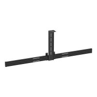 Vision VFM-F50_DL - Montagekomponente (Schiene) - für 2 Flachbildschirme - Aluminium - Schwarz - Bildschirmgröße: up to 218.4 cm (up to 86")