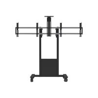 SMS Func Mobile Video Conference - Wagen - für 2 LCD-Displays / CPU / Kamera - Schwarz - Bildschirmgröße: 116.8-165.1 cm (46"-65")