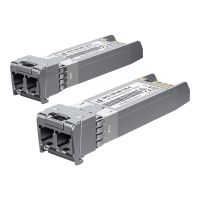 Ubiquiti SFP (Mini-GBIC)-Transceiver-Modul - 10GbE - LC Multi-Mode - bis zu 300 m (Packung mit 2)