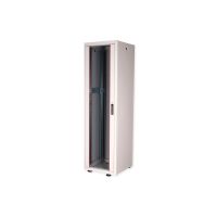 ROLINE Basic - Gehäuse Netzwerkschrank - mit Glastür, 600 x 600 mm (B x T)
