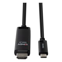 Lindy 43433, 1 m, USB Typ-C, HDMI, Stecker, Stecker, Gerade