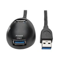 Eaton Tripp Lite Series 6ft 2-Port USB 3.0 SuperSpeed Desktop Extension Cable M/F 6' - USB-Verlängerungskabel - USB Typ A (M)