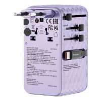 Verbatim Charge 'n' Travel 70W, Drinnen, AC, 250 V, 10 A, Violett