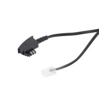 ShiverPeaks S-Impuls 70002-2, 2 m, TAE-F, RJ-11, Schwarz, Männlich/Männlich, Flach