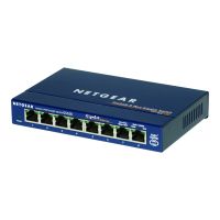 Netgear GS108 - Switch - 8 x 10/100/1000 - Desktop