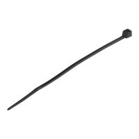 StarTech.com 4"(10cm) Cable Ties, 1/16"(2mm) wide, 7/8"(22mm) Bundle Diameter, 18lb(8kg) Tensile Strength, Nylon Self Locking Zip Ties with Curved Tip, 94V-2/UL Listed, 100 Pack, Black - Nylon 66 Plastic - TAA (CBMZT4B)