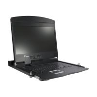 Inter-Tech Argus AS-9104 HLS - KVM-Konsole mit KVM-Switch - 4 Anschlüsse - USB - QWERTZ - 48.3 cm (19")