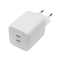 DIGITUS Netzteil - GaN - 65 Watt - 3.25 A - PD 3.0 - 2 Ausgabeanschlussstellen (24 pin USB-C)