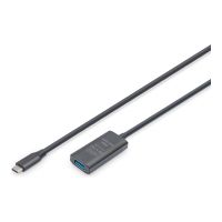 DIGITUS Aktives USB 3.2 Gen1 5G Verlängerungskabel, USB-C - USB-A, 5m