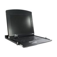 Inter-Tech Argus AS-7100 HLS - KVM-Konsole mit KVM-Switch - 1 Anschlüsse - USB - QWERTZ - 43.2 cm (17")