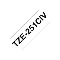 Brother TZe-231CIV - Schwarz auf Weiß - Rolle (1,2 cm x 8 m)
