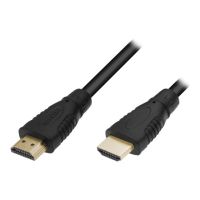 M-CAB Basic - Highspeed - HDMI-Kabel mit Ethernet - HDMI männlich zu HDMI männlich - 2 m - Schwarz - Support von 4K 60 Hz, 2160p-Unterstützung, 60 Hz (HDMI)